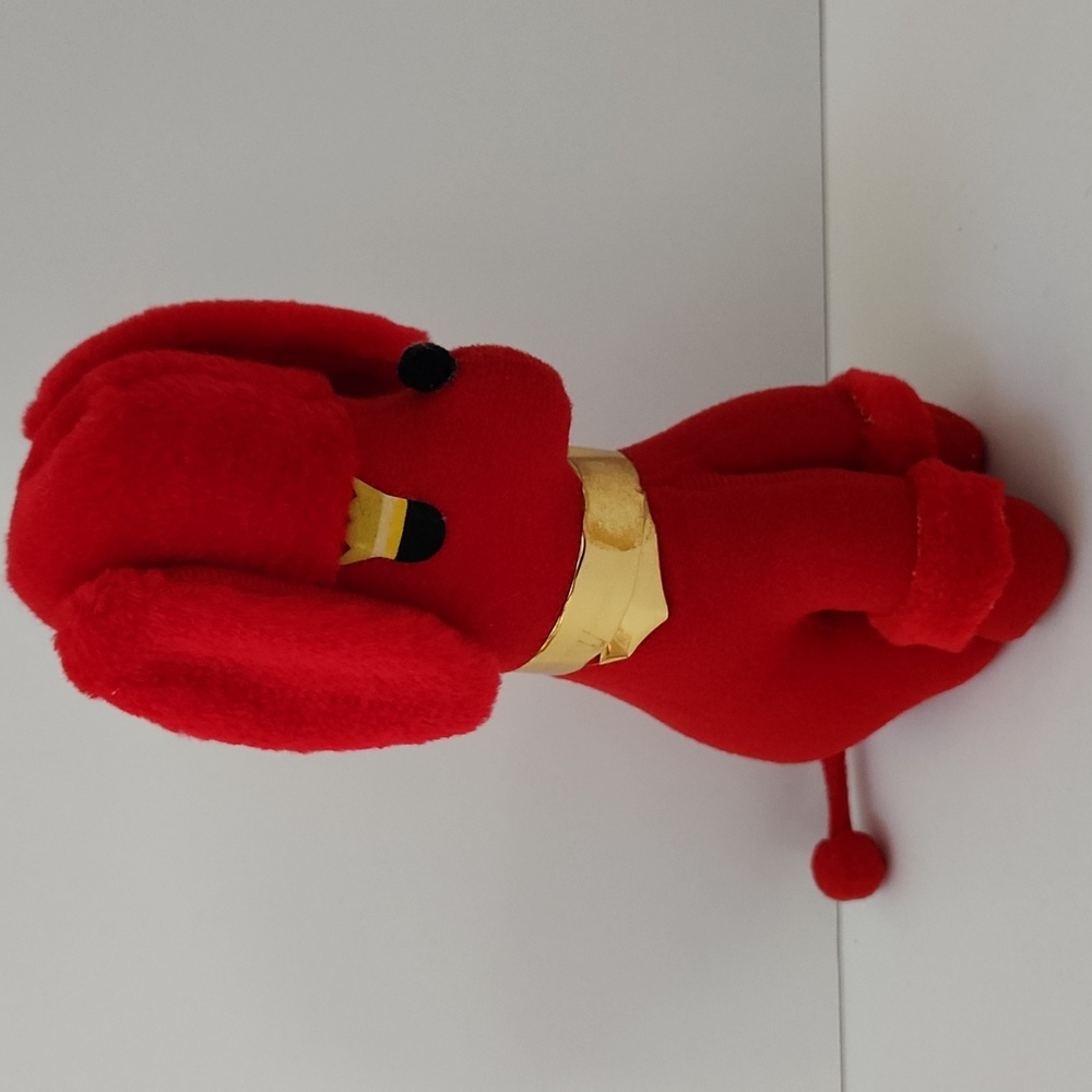 Vintage Retro Mid Century Frankford Candy Red Poodle Plush Valentines